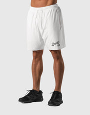 Script Logo Mesh Shorts - Black – LÝFT
