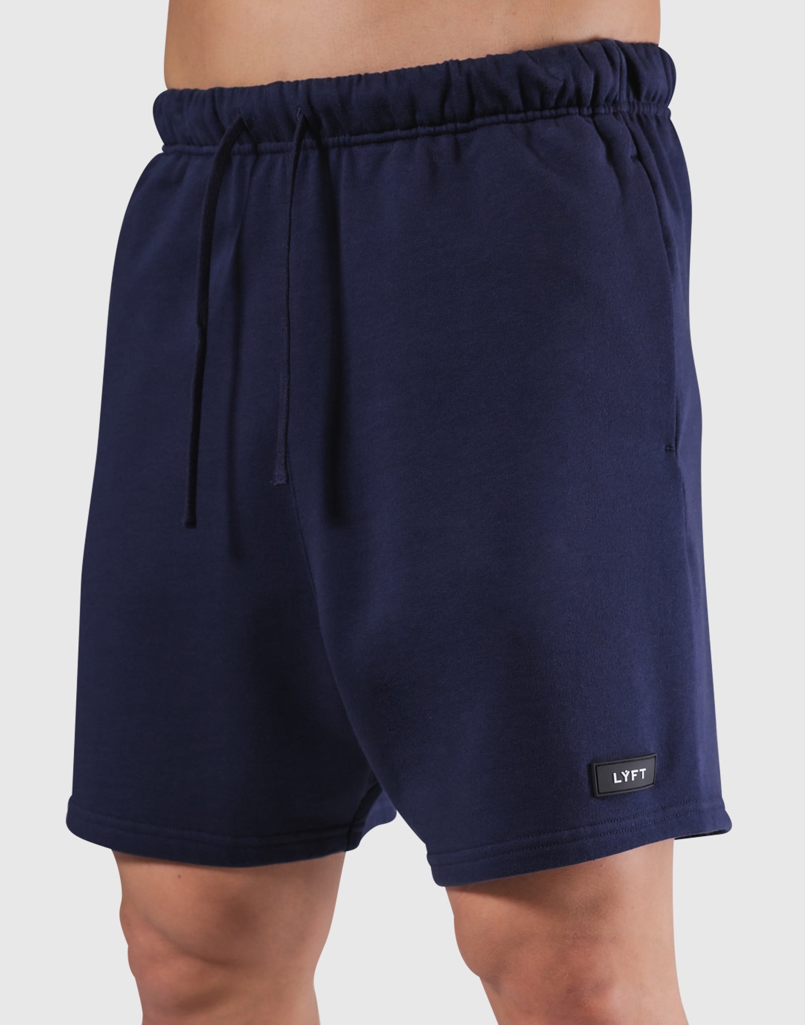 Logo Wappen Sweat Shorts - Navy – LÝFT