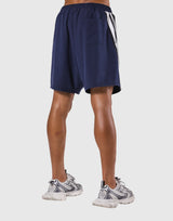 2-Line Wide Shorts - Navy