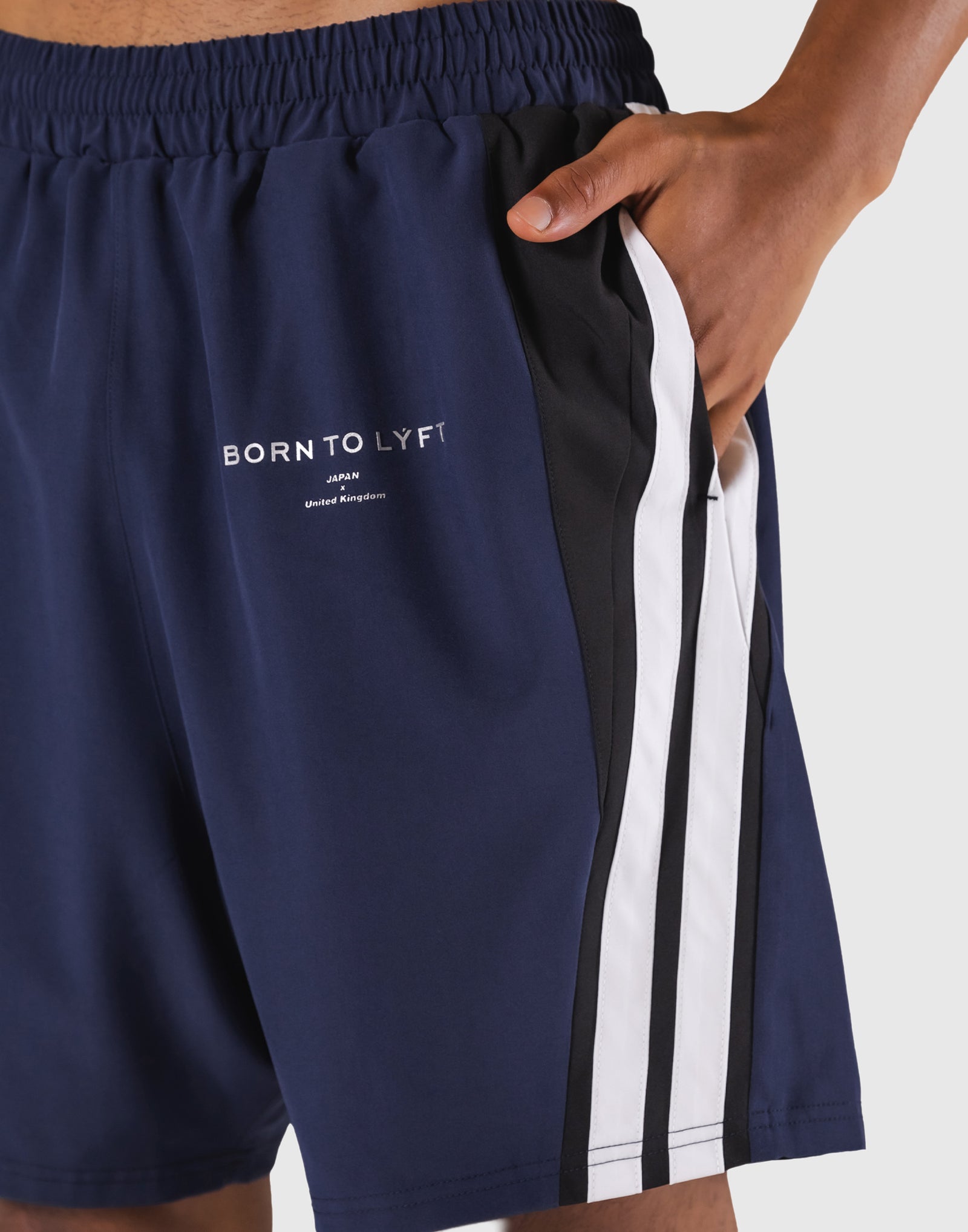 2Line Wide Shorts - Navy – LÝFT