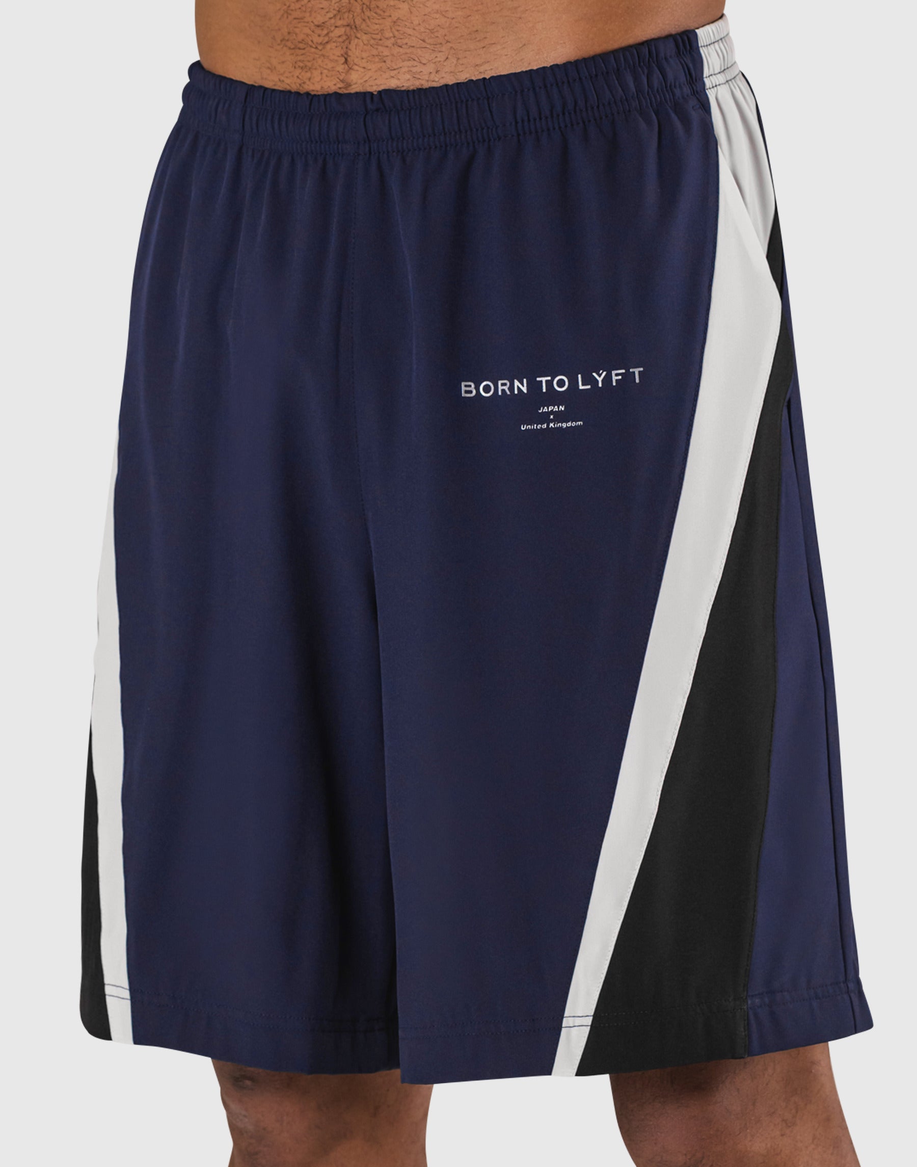 2Line Wide Shorts V.2 - Navy – LÝFT