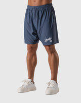Script Logo Mesh Shorts - Grey
