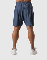 Script Logo Mesh Shorts - Grey