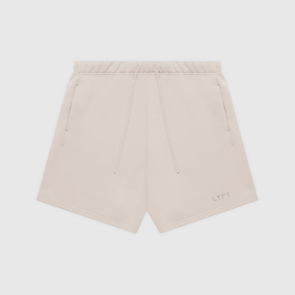 LÝFT Logo Sweat Shorts - Beige
