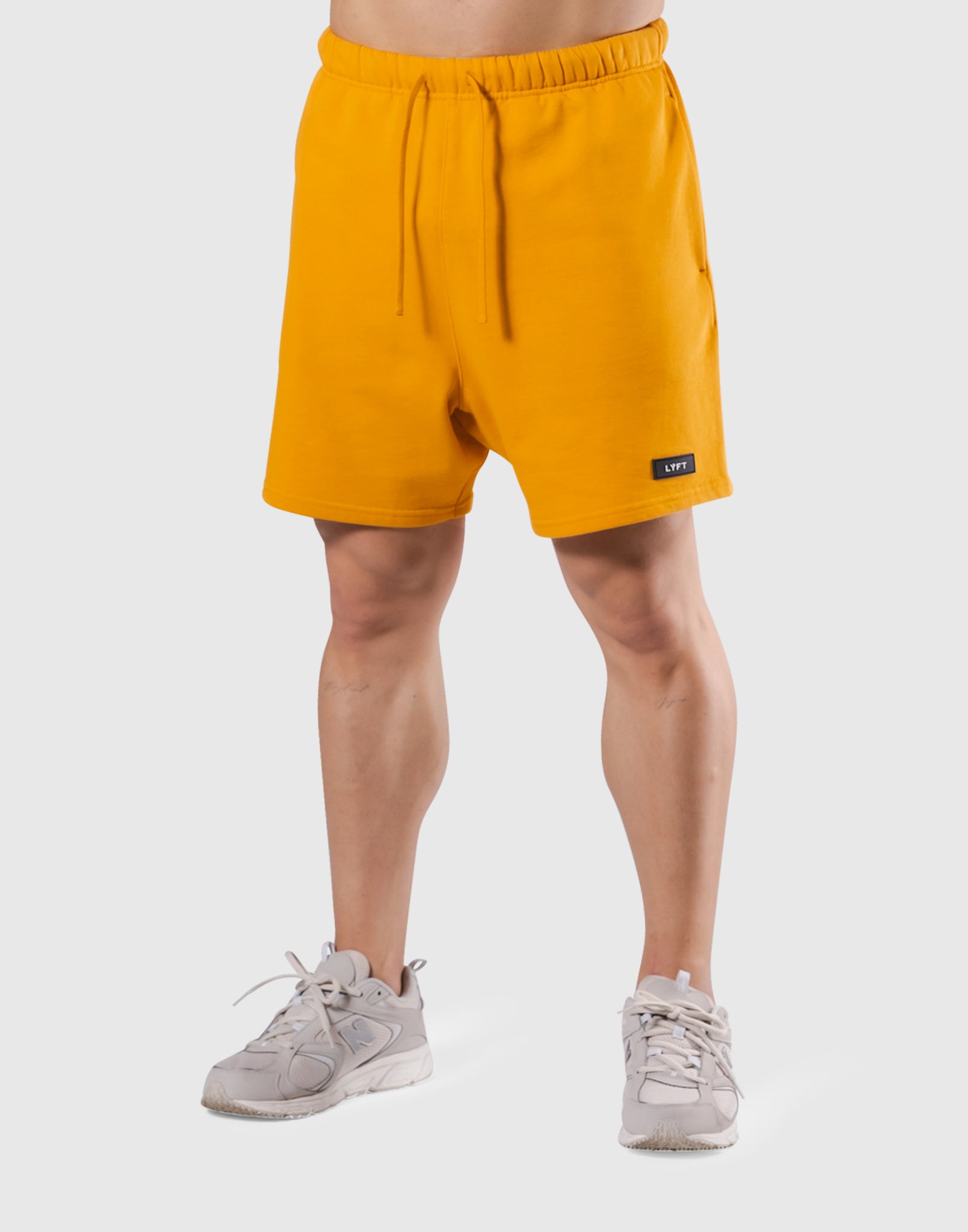 Logo Crest Sweat Shorts - Yellow – LÝFT