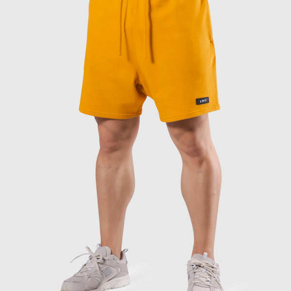 Logo Crest Sweat Shorts - Yellow – LÝFT