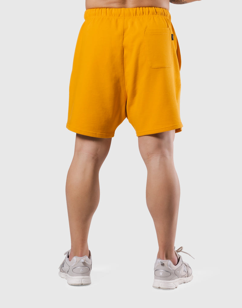 Logo Crest Sweat Shorts - Yellow – LÝFT