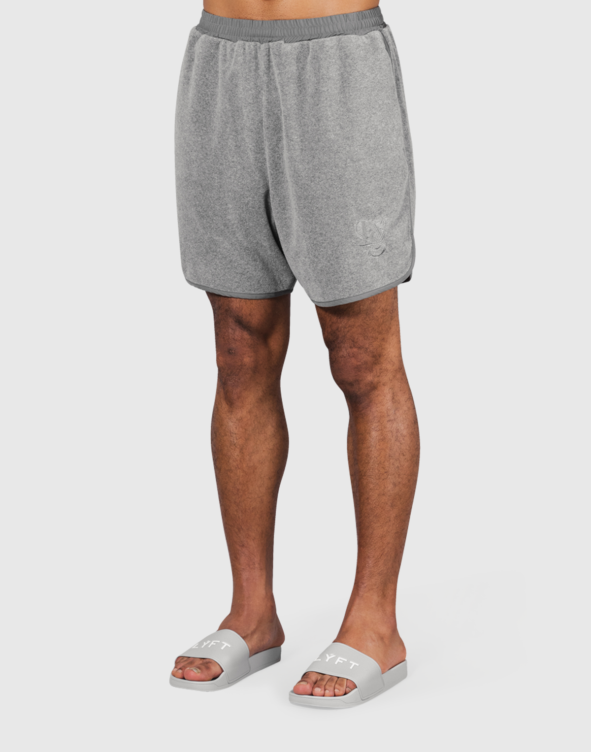 LÝS Logo Pile Shorts - D.Grey