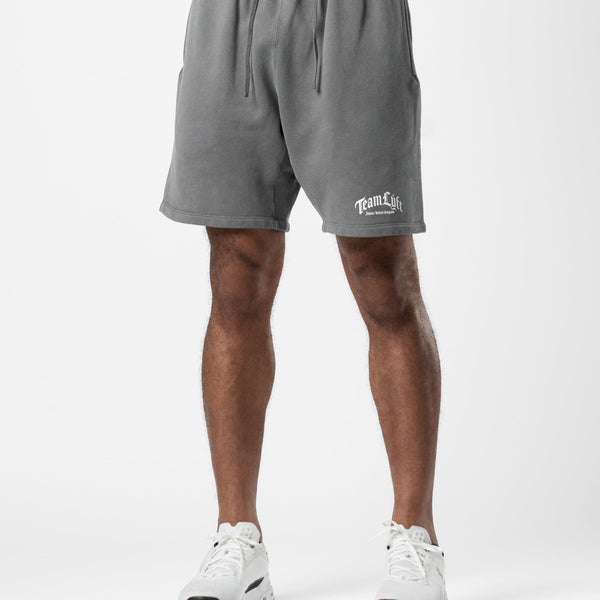 ARCH TEAM LÝFT LOGO VINTAGE SWEAT SHORTS Arch Team LÝFT Logo Vintage Sweat Shorts - D.Grey