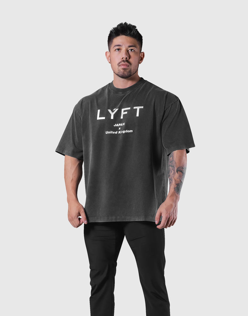 LÝFT Vintage Big T-Shirt - Black