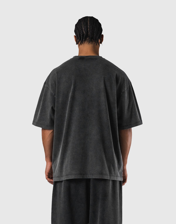LÝFT Vintage Logo Big T-Shirt - Black