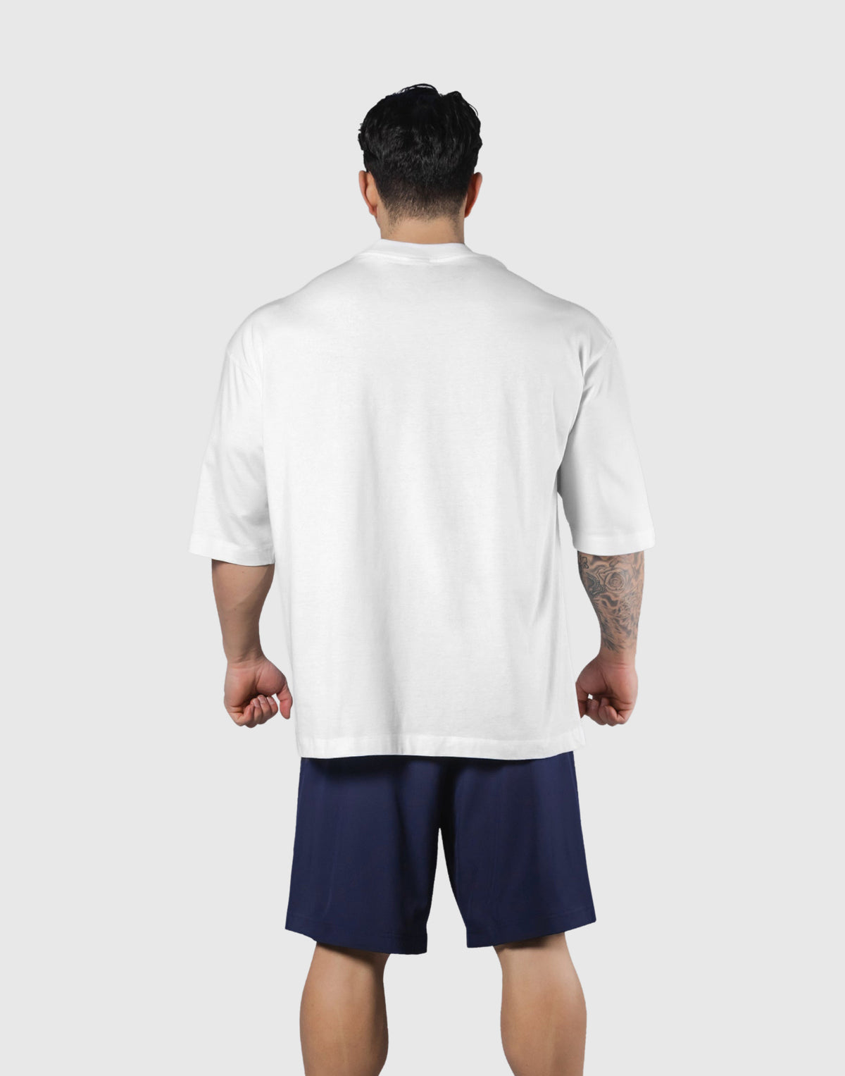 LÝFT Athletic Logo Extra Big T-Shirt - White