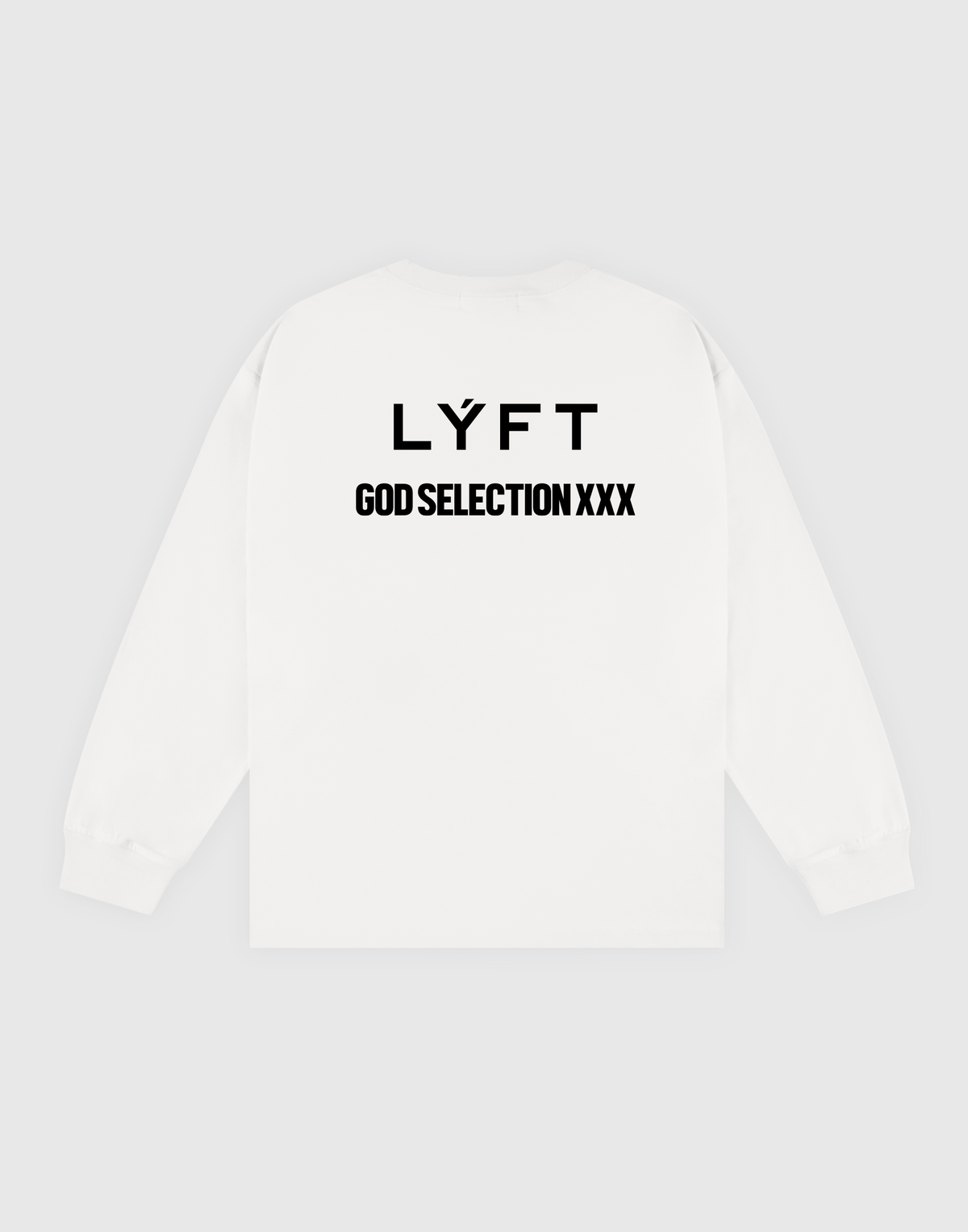 LÝFT × XXX Limited Cursive Logo Long T-Shirts - White