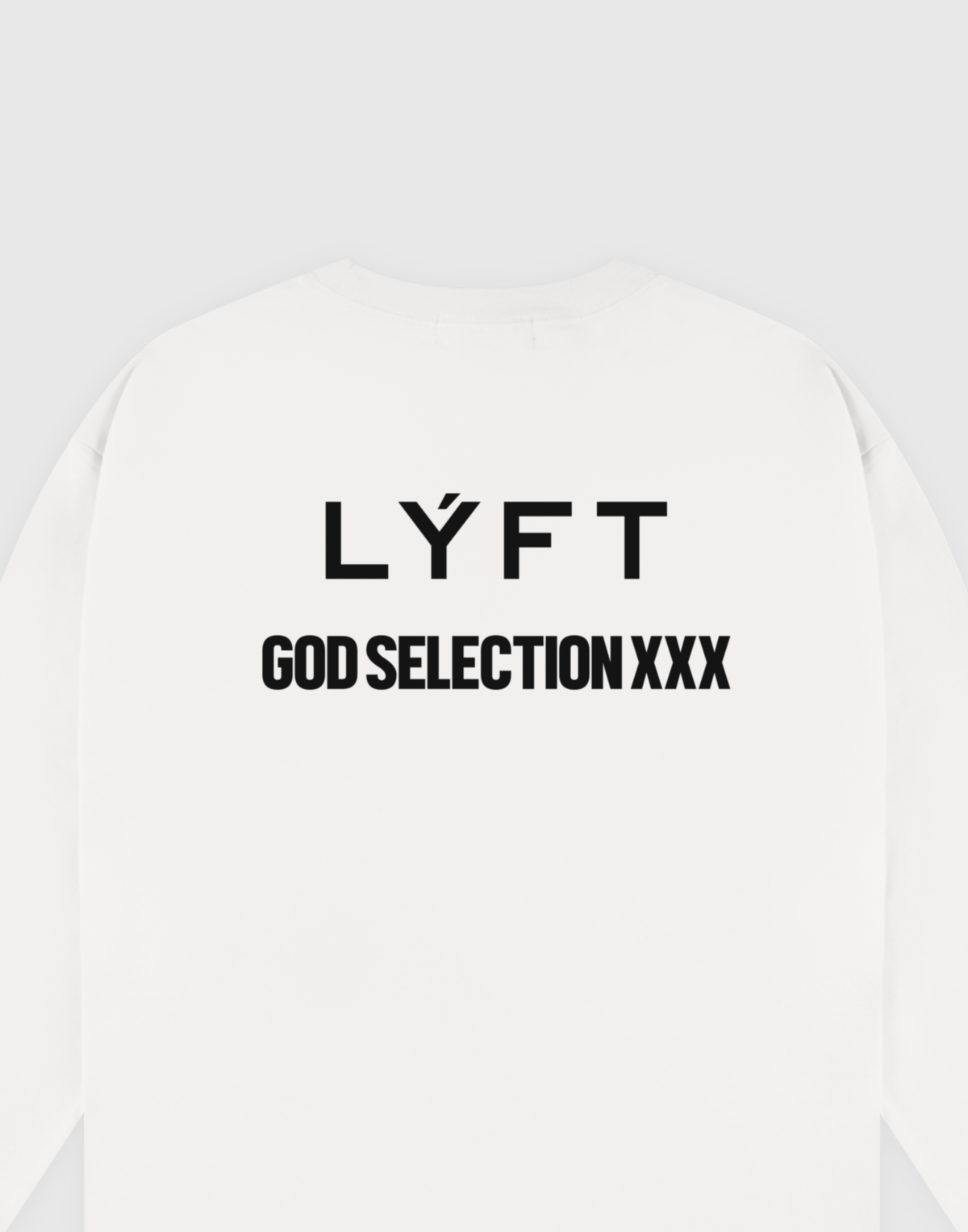 LÝFT × XXX Limited Cursive Logo Long T-Shirts - White