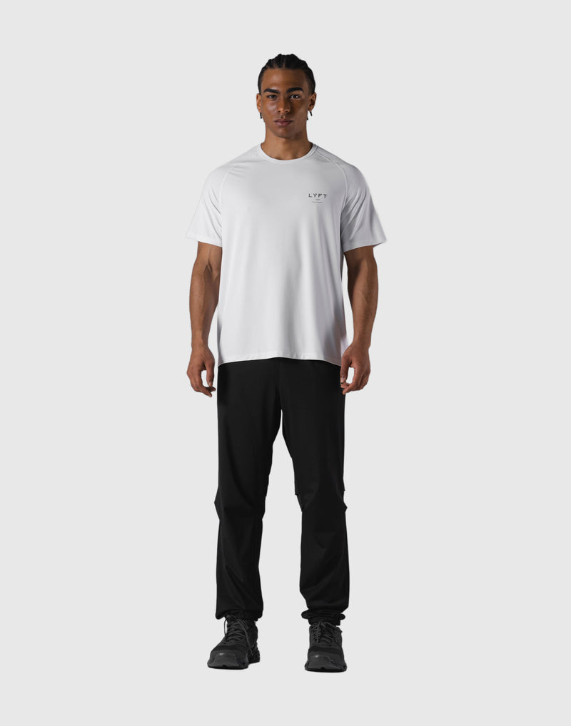 LÝFT Athletic Mesh Raglan Sleeve T-Shirt - White