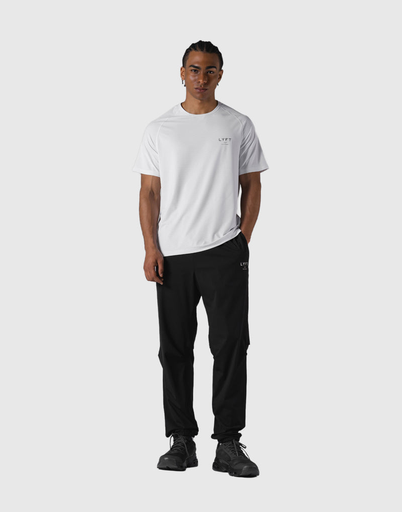LYFT ラグランスリーブ Tシャツ 、スウェットパンツ2枚セット LÝFT Athletic Mesh Raglan Sleeve T-Shirt - White
