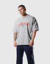 Vintage London Logo Big T-Shirt - Grey