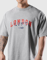 Vintage London Logo Big T-Shirt - Grey