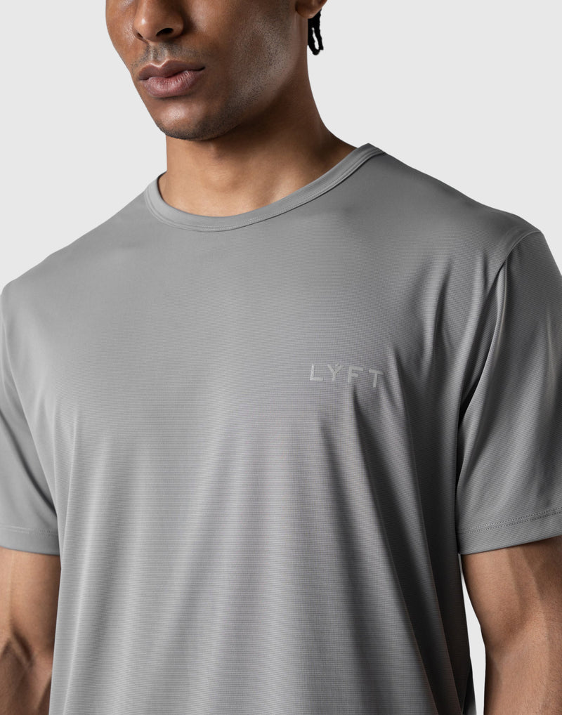 Reflector LÝFT Logo Slim T-Shirt - Grey