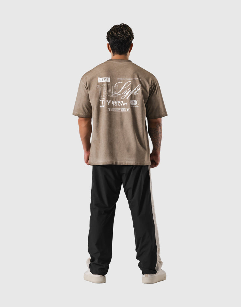Extend Cotton Team LÝFT Graphic Big T-Shirt - Beige