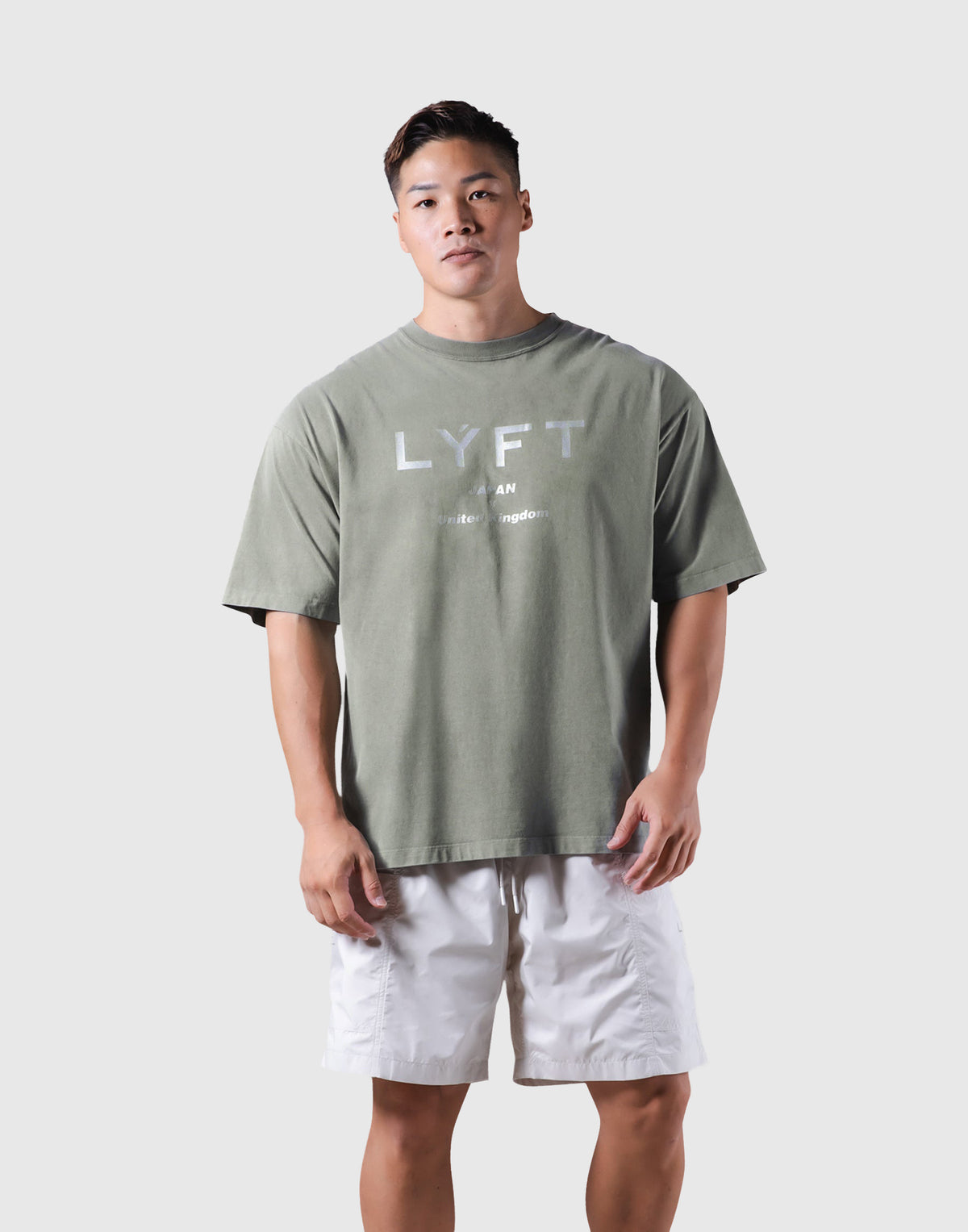 LÝFT Vintage Big T-Shirt - Olive