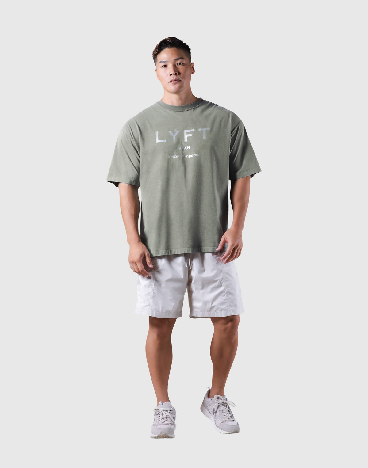 LÝFT Vintage Big T-Shirt - Olive