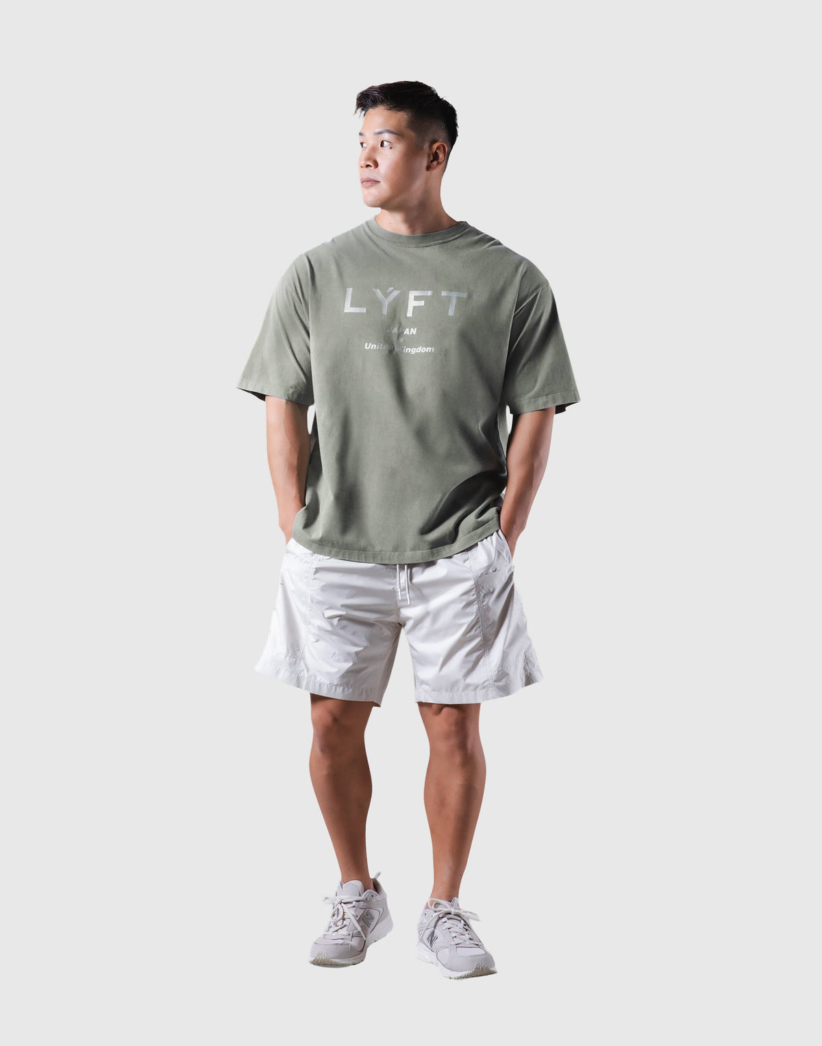 LÝFT Vintage Big T-Shirt - Olive