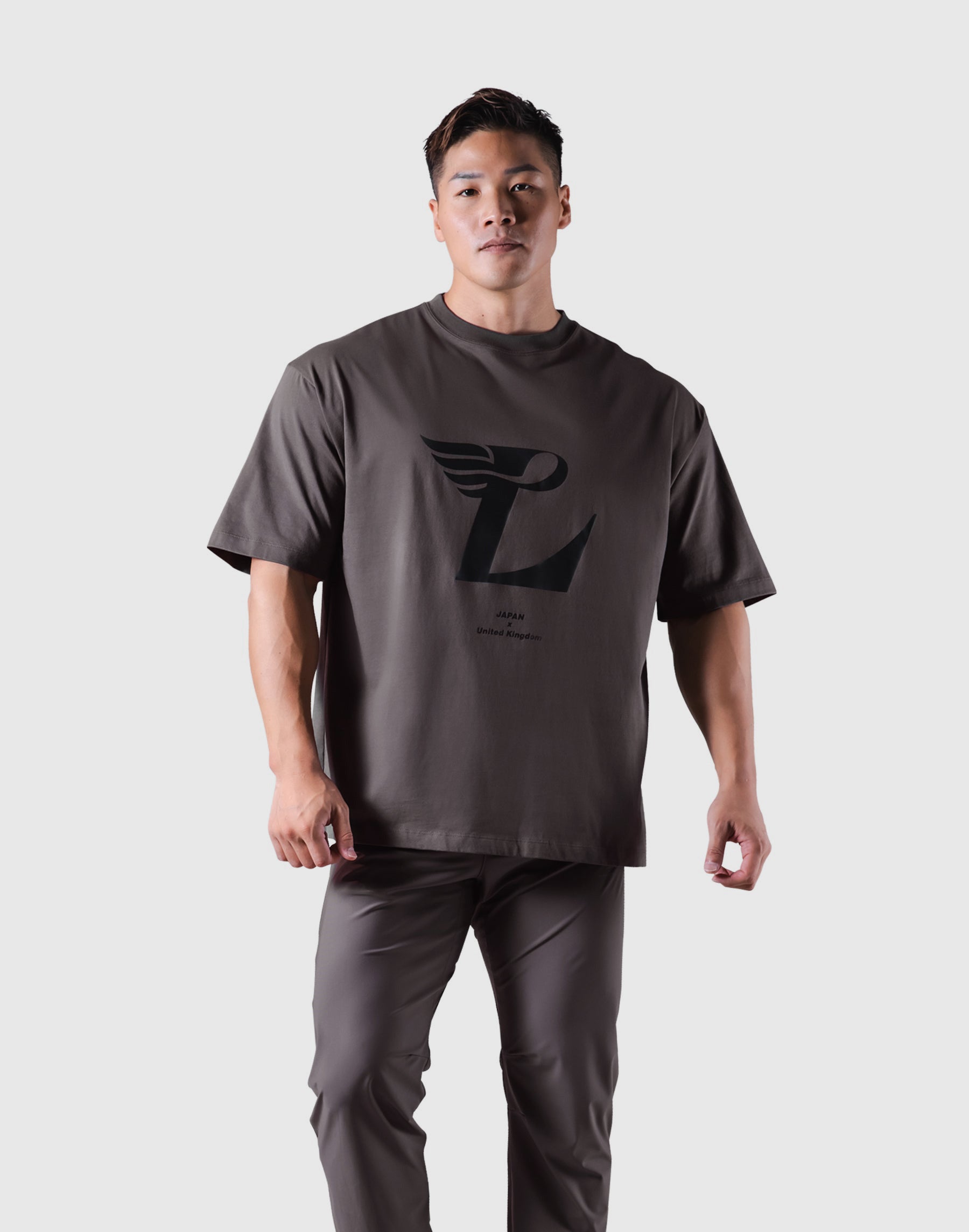 Wing L Logo Big T-Shirt - D.Grey – LÝFT