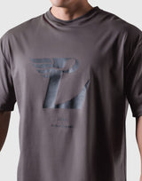 Wing L Logo Big T-Shirt - D.Grey