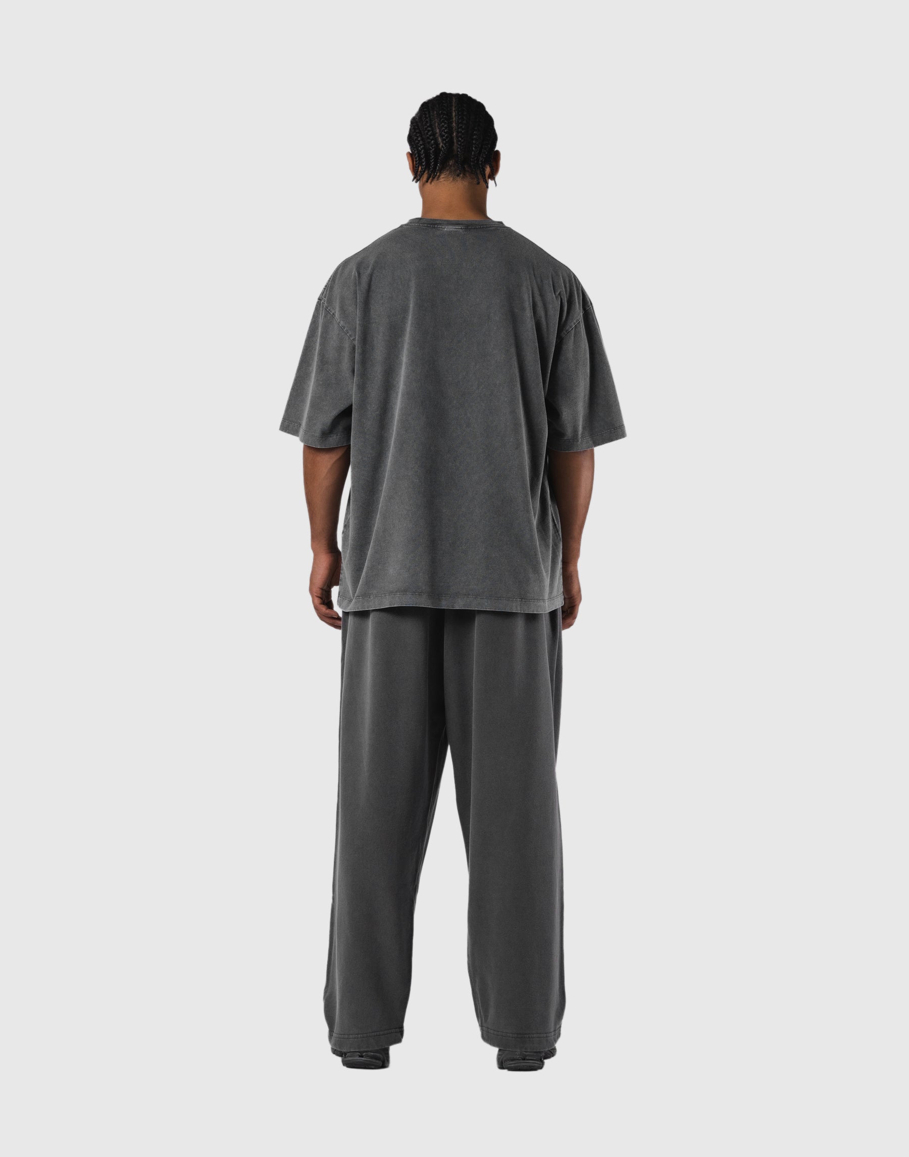 One Point LÝFT Logo Vintage Big T-Shirt - D.Grey