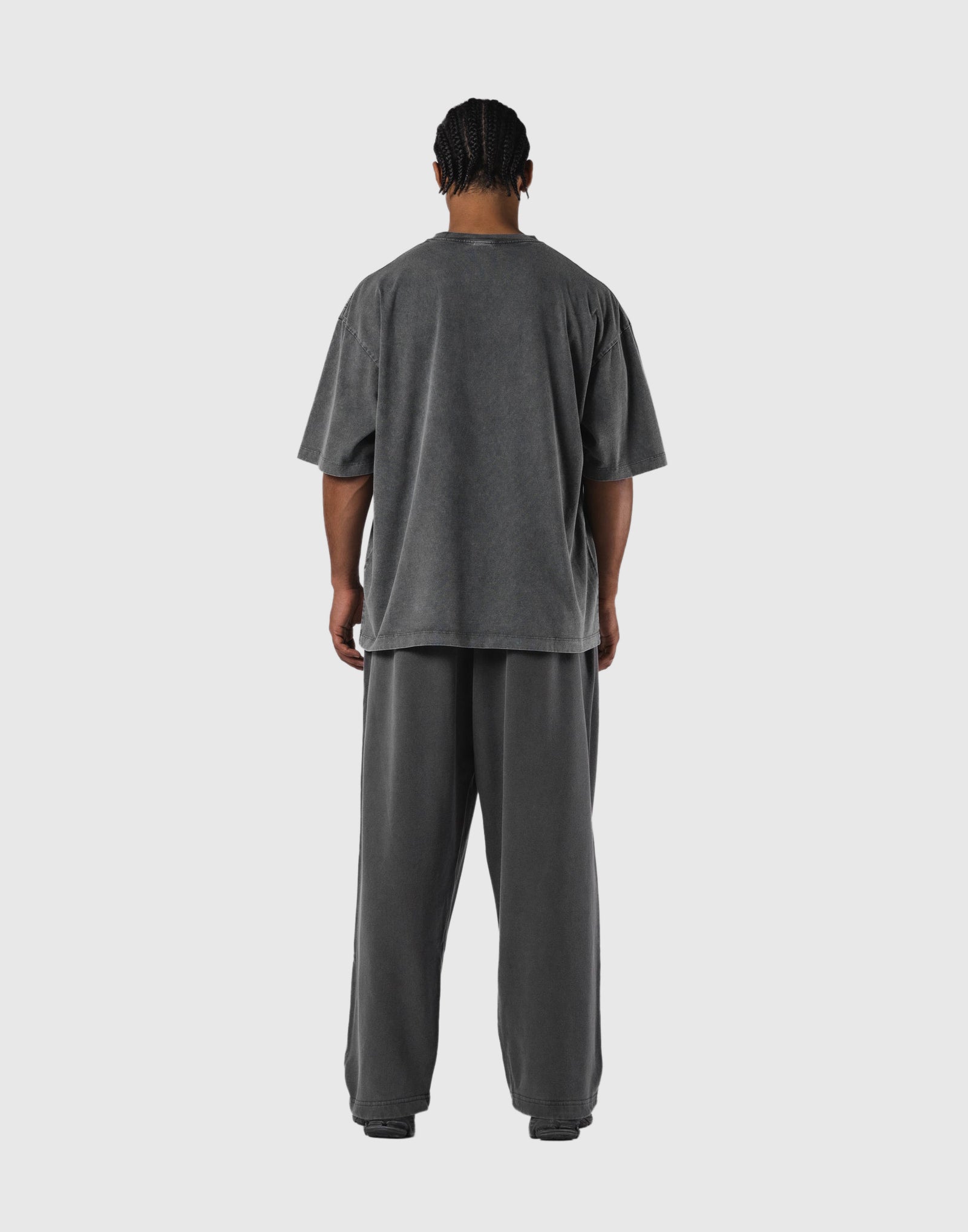 One Point LÝFT Logo Vintage Big T-Shirt - D.Grey