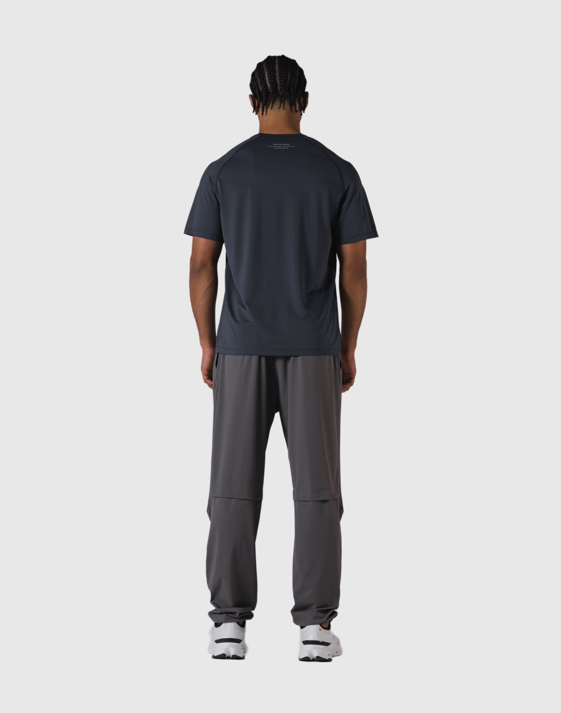 LÝFT Athletic Mesh Raglan Sleeve T-Shirt - D.Grey