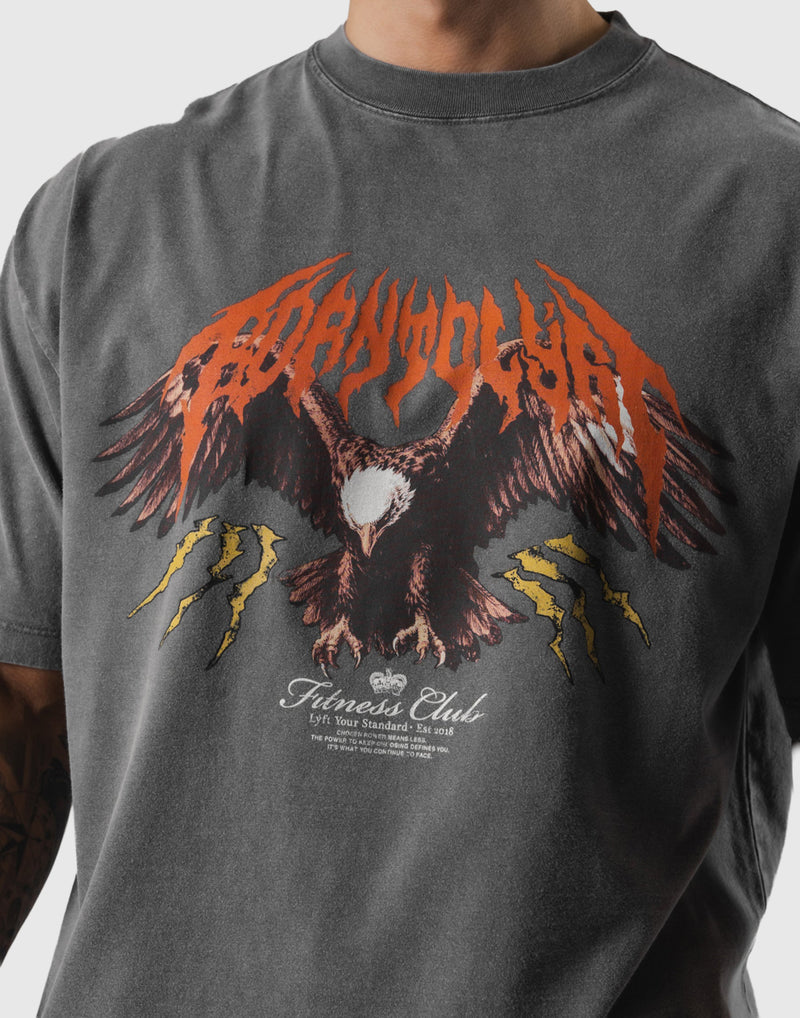 トップス LYFT EAGLE GRAPHIC VINTAGE BIG T-SHIRT M Eagle Graphic Vintage Big T-Shirt - D.Grey – LÝFT