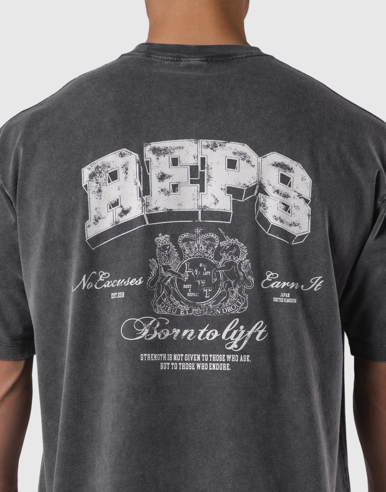 REPS Graphic Vintage Big T-Shirts - D.Grey – LÝFT