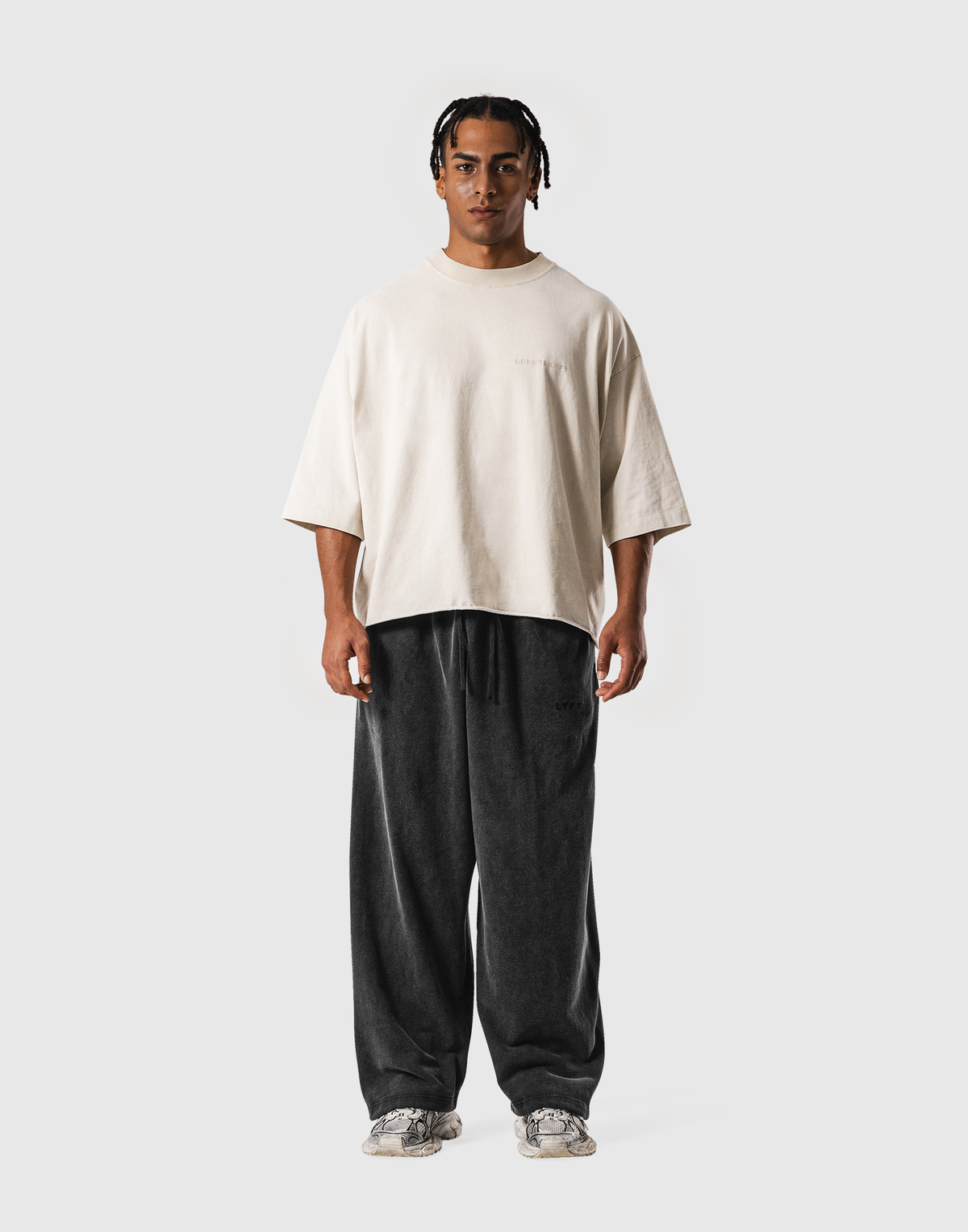 One Point BTL Vintage Extra Big T-Shirt - Ivory