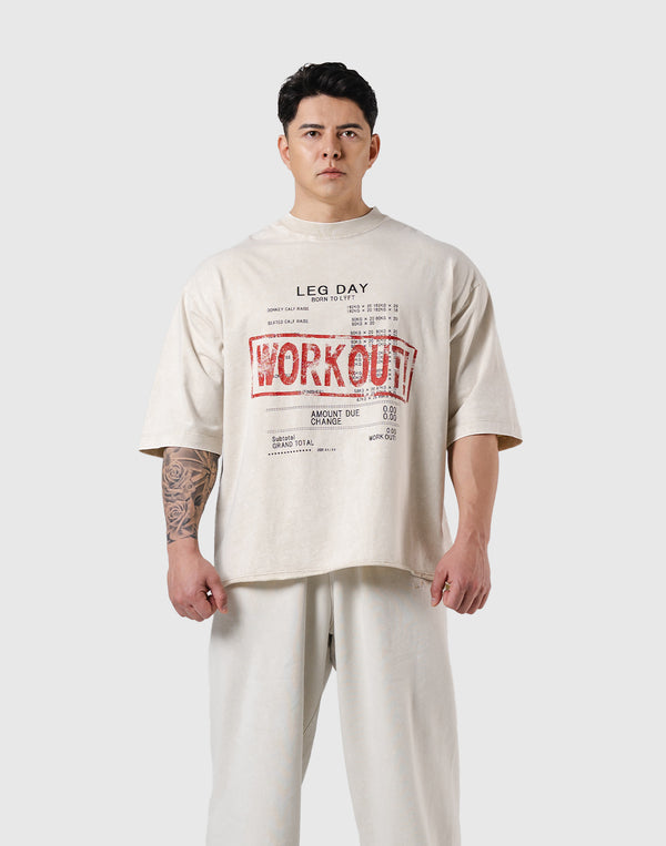 Leg Day Vintage Extra Big T-Shirt - Ivory – LÝFT