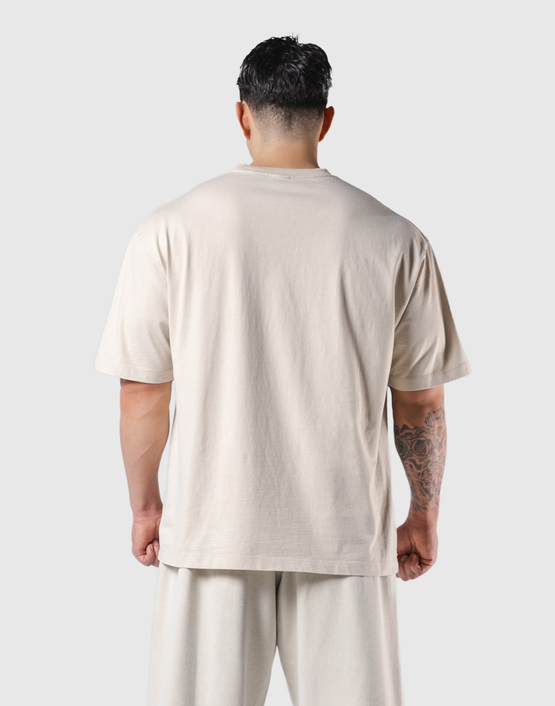 LÝFT Vintage Logo Big T-Shirt - Ivory