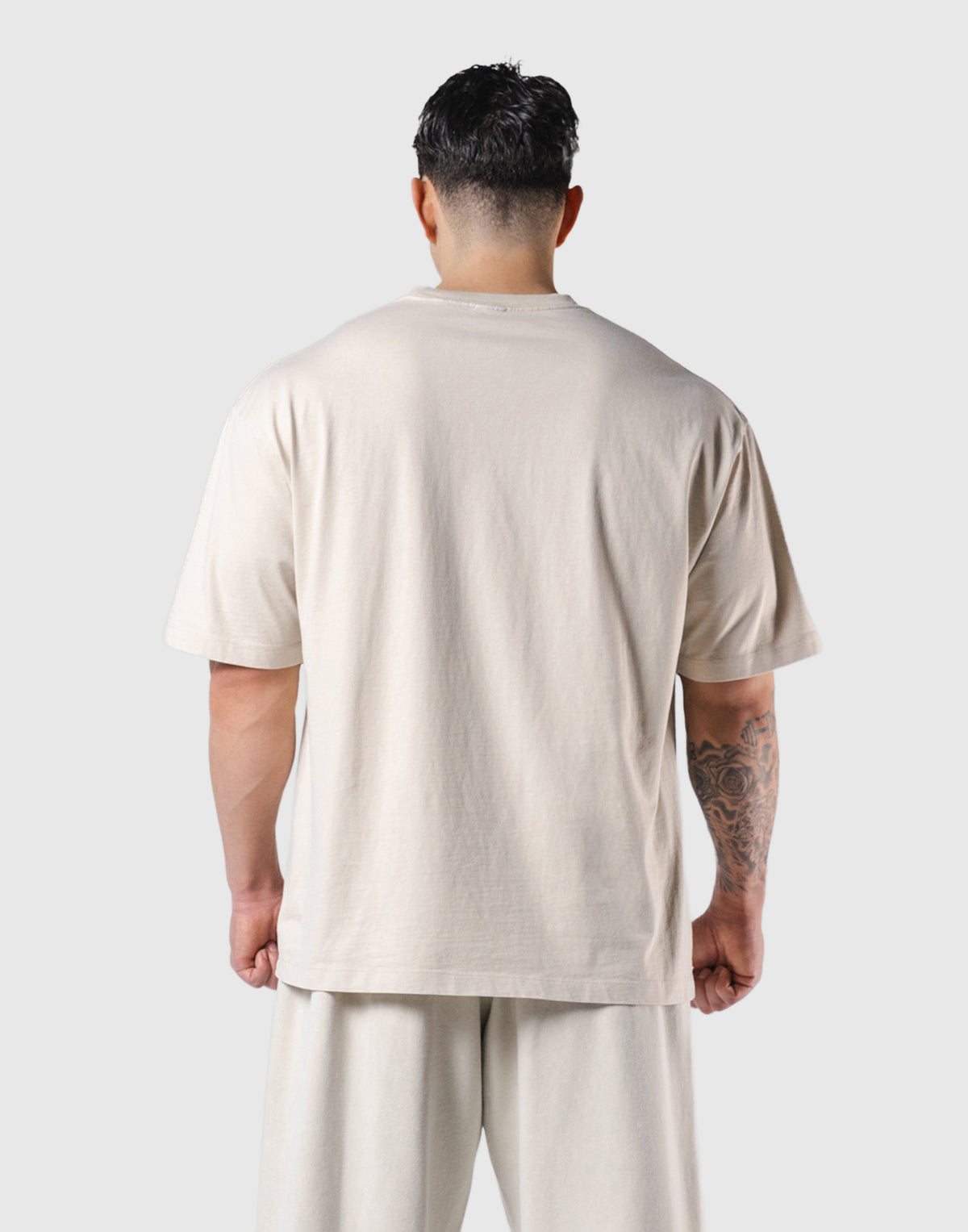 One Point LÝFT Logo Vintage Big T-Shirt - Ivory