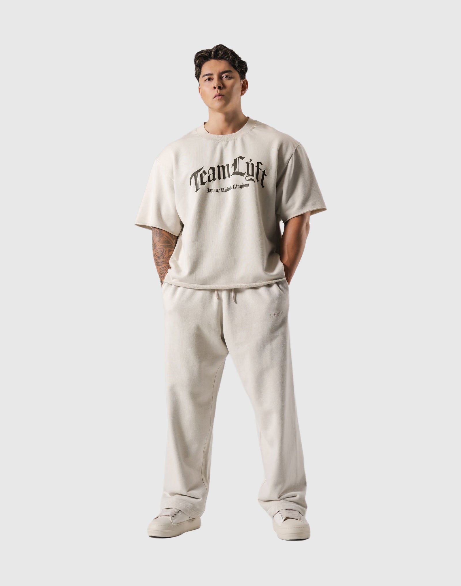 Arch Team LÝFT Logo Vintage Sweat T-Shirt - Ivory