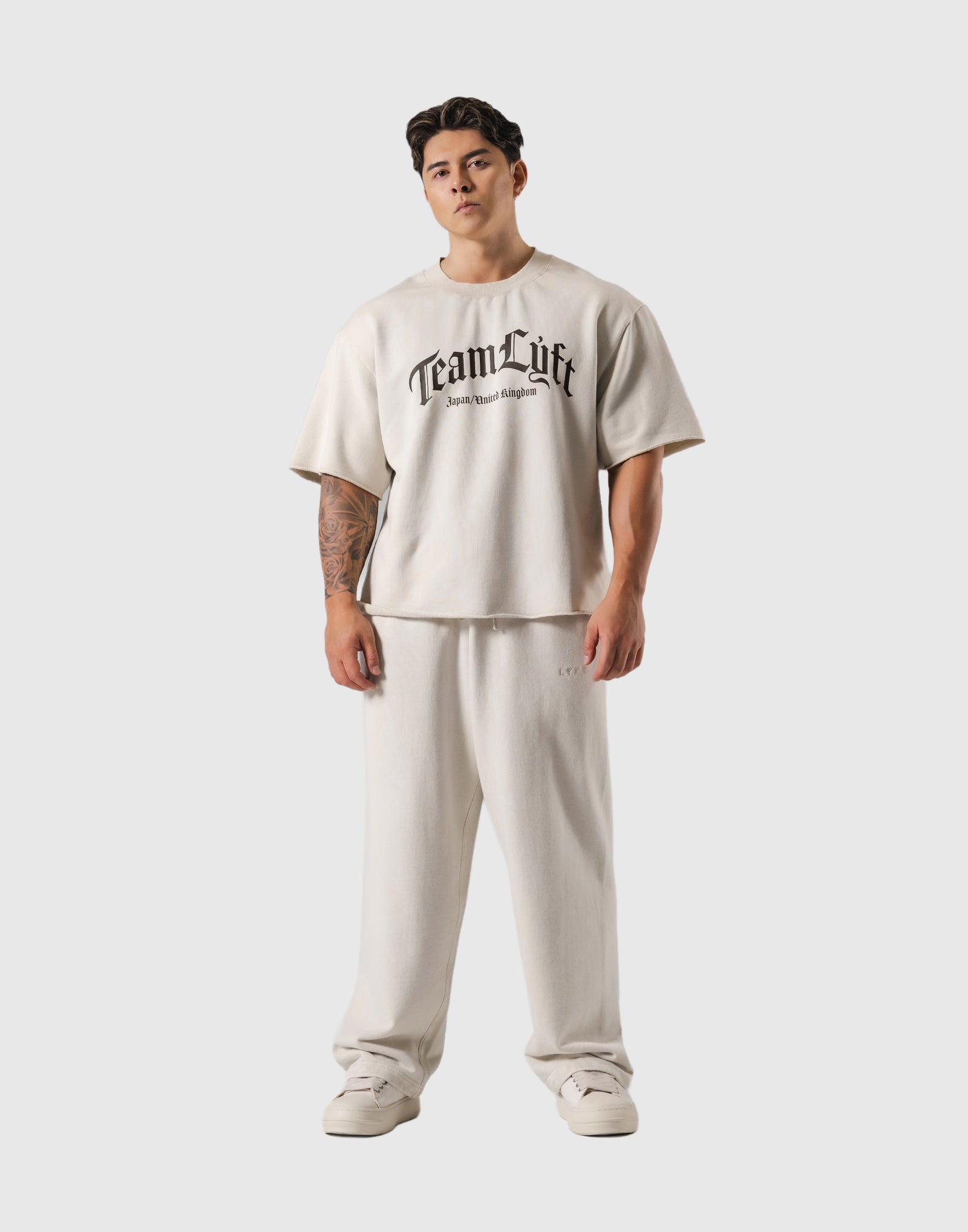 Arch Team LÝFT Logo Vintage Sweat T-Shirt - Ivory