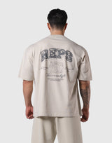 REPS Graphic Vintage Big T-Shirts - Ivory