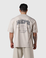 REPS Graphic Vintage Big T-Shirts - Ivory