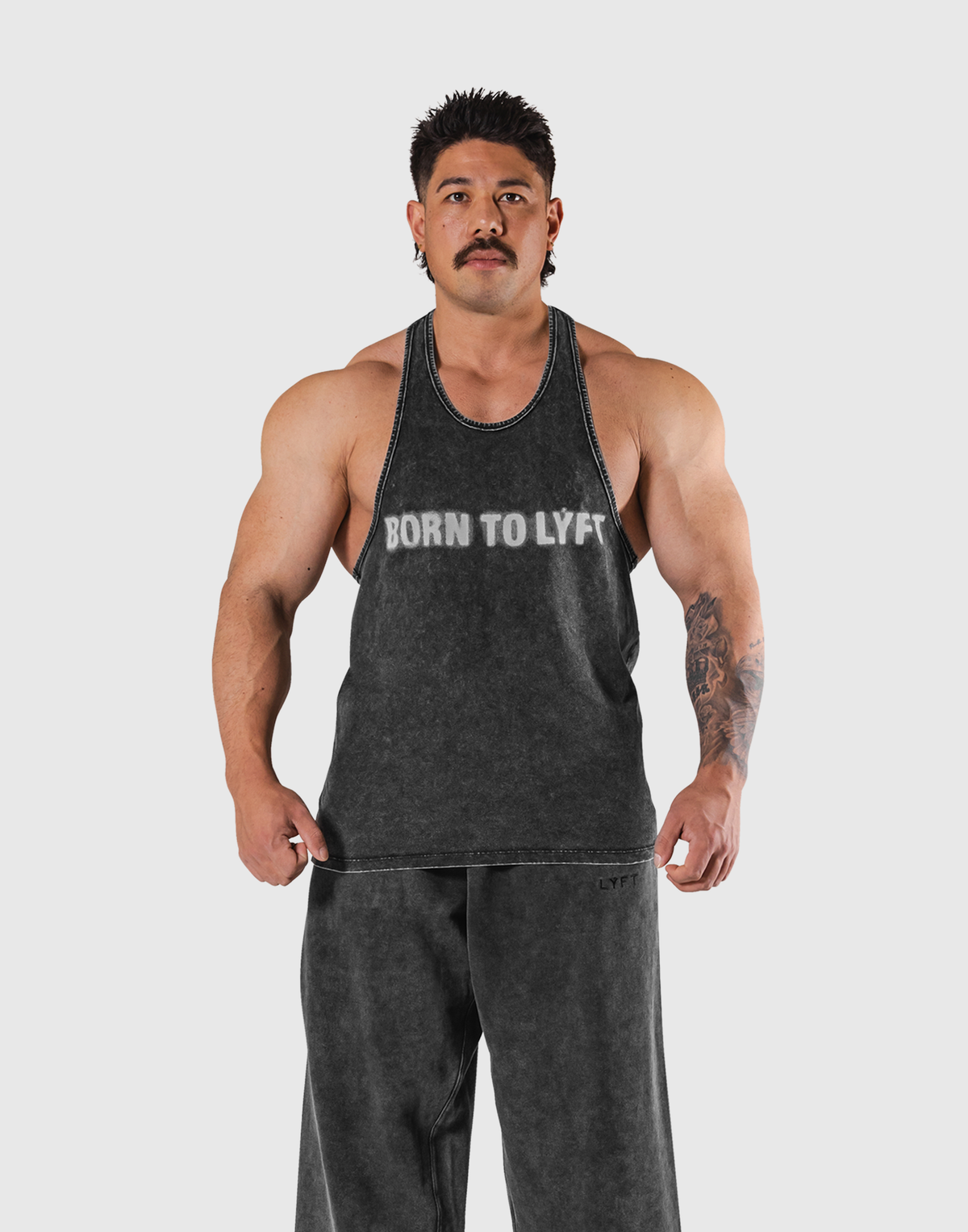 BTL Logo Vintage Training Tanktop  - Black