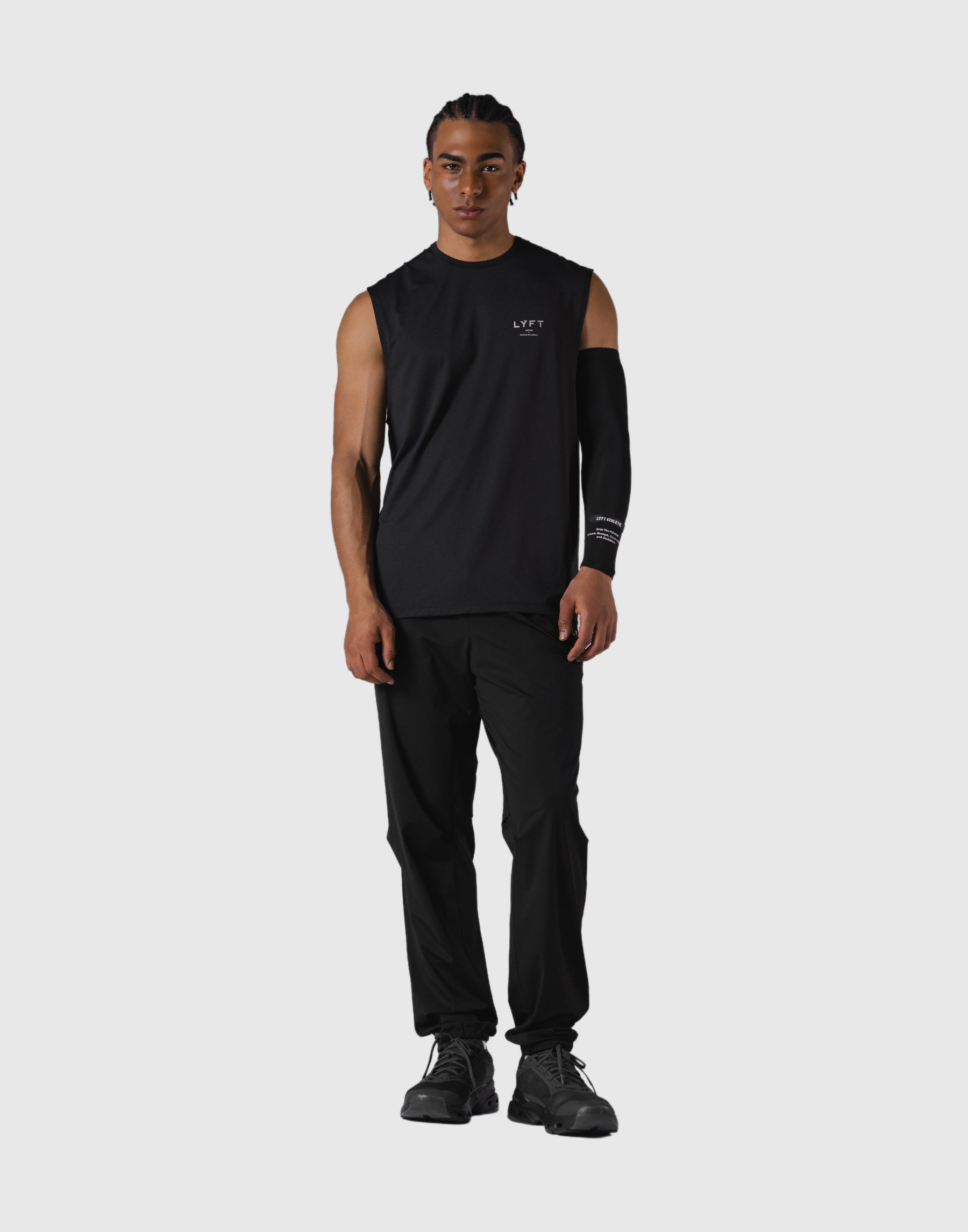 LÝFT Athletic Stretch Mesh Tanktop - Black