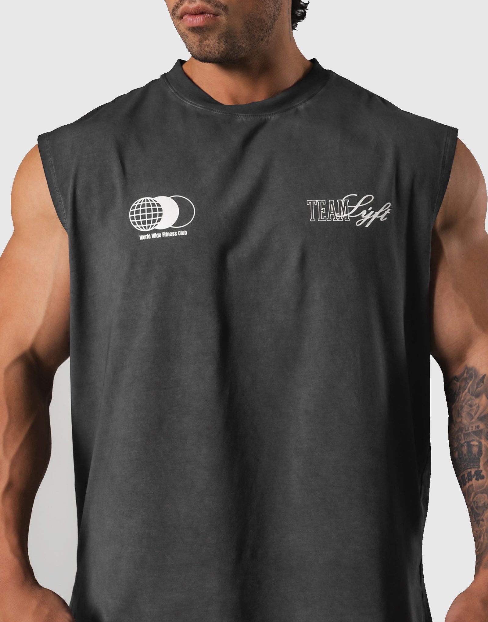 Extend Cotton Team LÝFT Graphic Tanktop - Black