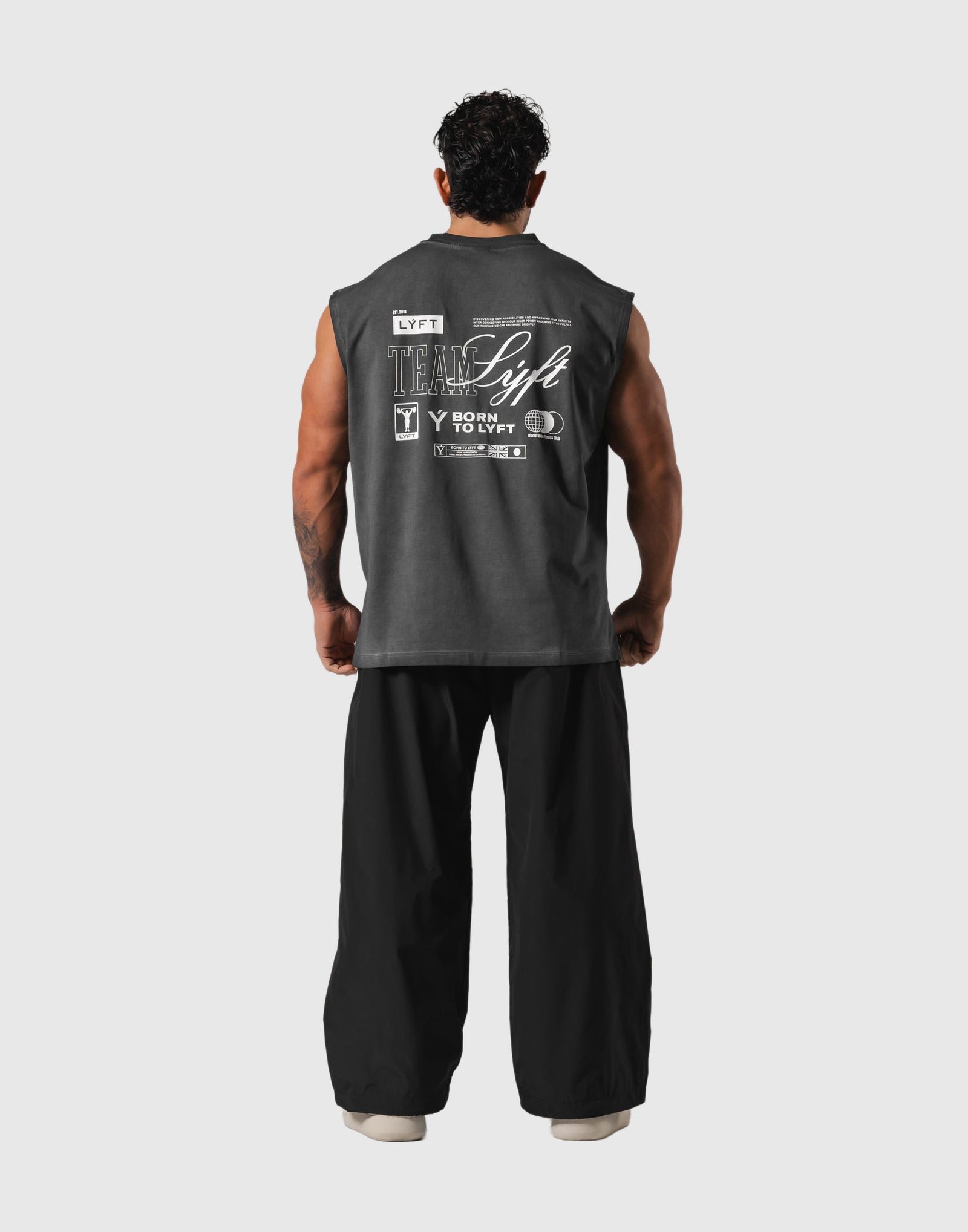 Extend Cotton Team LÝFT Graphic Tanktop - Black