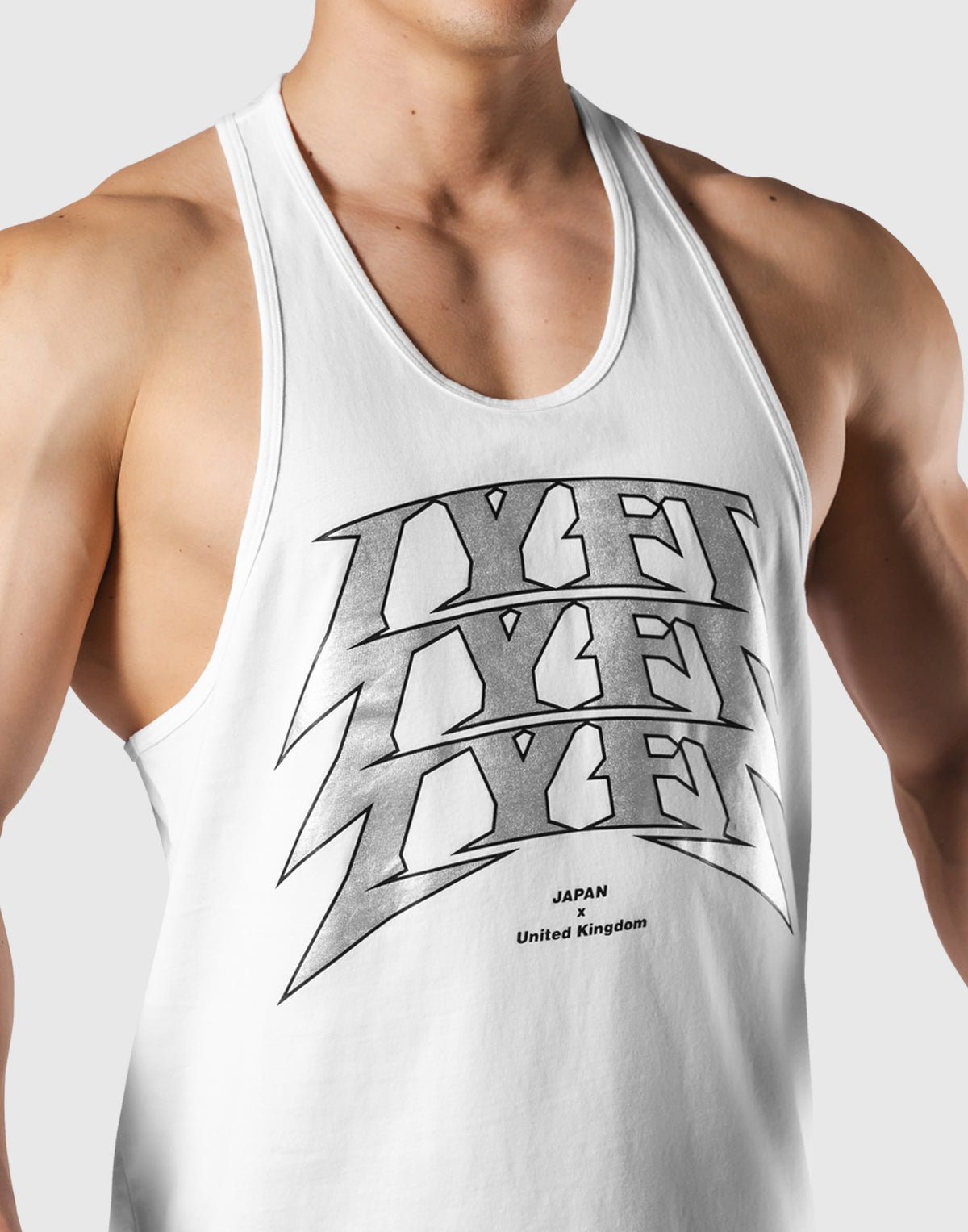 Metal Logo Training Tanktop - White