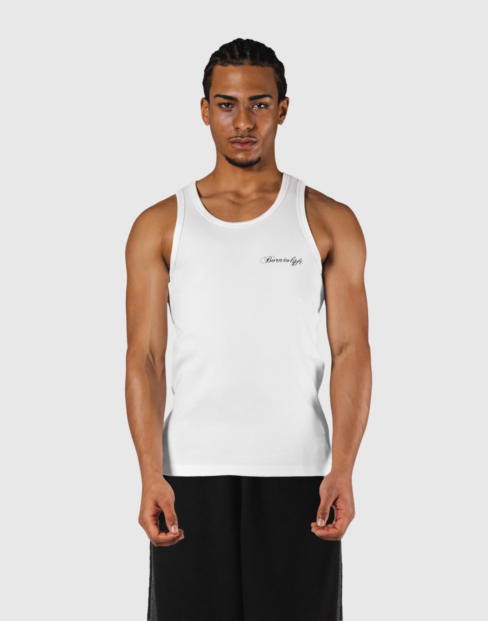 トップス LYFT ORIGINAL RIBBED TANKTOP - WHITE - S Original Ribbed Tanktop - White – LÝFT