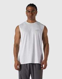 LÝFT Athletic Stretch Mesh Tanktop - White