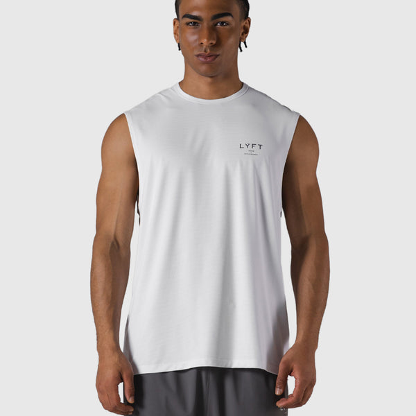 LÝFT Athletic Stretch Mesh Tanktop - White